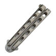 Nóż motylkowy Balisong Satin Plain, złożony