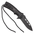 Nóż survivalowy HASTAA z krzesiwem czarny - 2