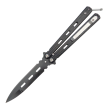 Nóż motylkowy Balisong Black z klipsem - 2