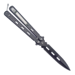 Nóż motylkowy Balisong BSH Black z klipsem - 2