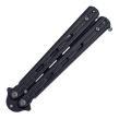 Nóż motylkowy Balisong BSH Black z klipsem - 3