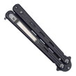 Nóż motylkowy Balisong BSH Black z klipsem - 4