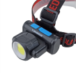 Latarka czołowa TIROSS akumulatorowa 2W LED + 3W COB - 4