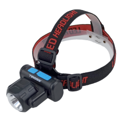 Latarka czołowa TIROSS akumulatorowa 2W LED + 3W COB