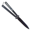 Nóż motylkowy Balisong Black z klipsem - 2