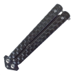 Nóż motylkowy Balisong Black z klipsem - 3
