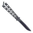 Nóż motylkowy Balisong Black Plain - 2