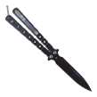 Nóż motylkowy Balisong Black z klipsem - 2