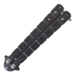 Nóż motylkowy Balisong Black z klipsem - 3