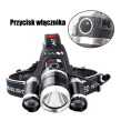 Latarka czołowa High Power 3 x LED CREE T6 - 4