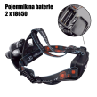 Latarka czołowa High Power 3 x LED CREE T6 - 5