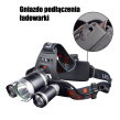 Latarka czołowa High Power 3 x LED CREE T6 - 6