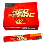 Flary meczowe, czerwone 10 szt./op.