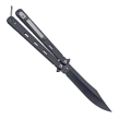 Nóż motylkowy Balisong Black z klipsem (NM48) - 2